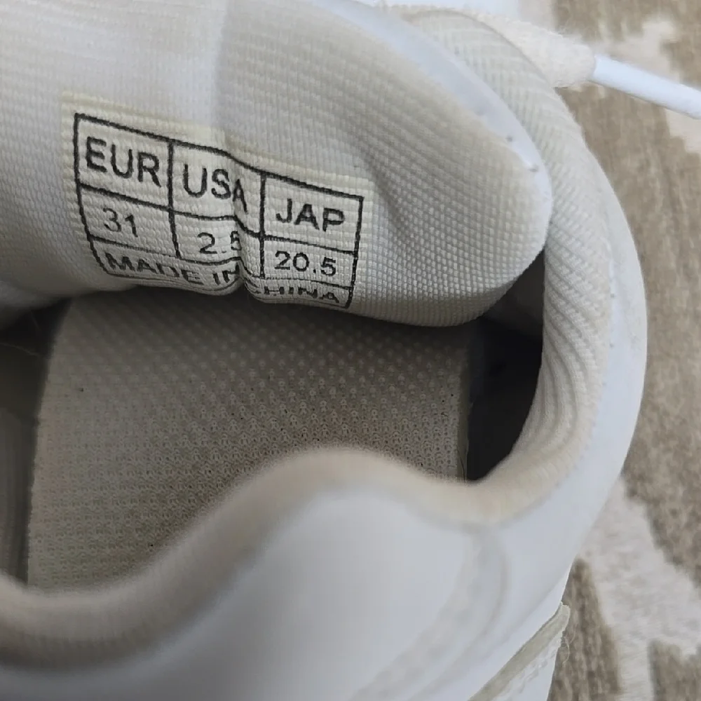 Kids White Sneakers - Picture 3 of 8